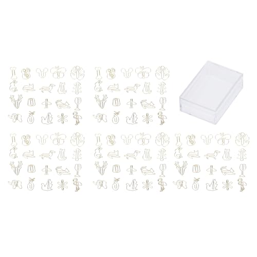 100 Pièces Clips à Papier Fancy,Clips en Fil de Fer Recouvert de Plastique mignons clips à papier Grande Taille,Multifonctionnels clips à papier pour Maison École Bureau von OFFAXE