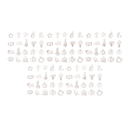 100pcs Paper Clips Cute Look Note Clip -Markierungsdokument Organisieren von Clip -Schreibwaren für die Büroschule 100pcs Paper Clips Cute Look Note Clip -Markierungsdokument Organisieren von Clip -Schreibwaren für die Büroschule von OFFAXE