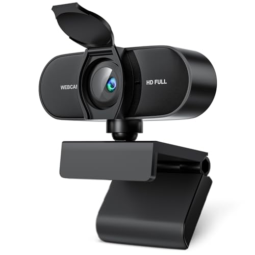 OFFCUP Full HD Webcam, 1080P Webcam mit Mics Geräuschunterdrückung, USB Webcam Autofokus Streaming Kamera für PC Laptop für Live-Streaming Videoanruf Konferenz Online-Unterricht Spiel von OFFCUP