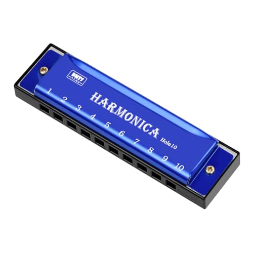 OFFCUP Mundharmonika, 10 Löcher Chromatic C-Dur Mit Aufbewahrungstasche - Harmonika für Kinder und Anfänger, Musikgeschenk (Blau) OFFCUP Mundharmonika, 10 Löcher Chromatic C-Dur Mit Aufbewahrungstasche - Harmonika für Kinder und Anfänger, Musikgeschenk (Blau) von OFFCUP