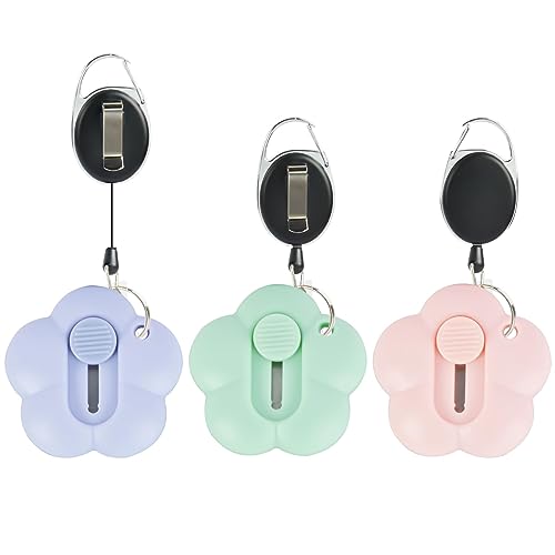 OFFCUP einziehbares Universalmesser mit Schlüsselanhänger, 3pcs Mini Box Cutter Schlüsselanhänger Ausziehbar, Tasche Messer tragbares Brieföffner Einziehbarer Ausweishalter Schlüsselrolle OFFCUP einziehbares Universalmesser mit Schlüsselanhänger, 3pcs Mini Box Cutter Schlüsselanhänger Ausziehbar, Tasche Messer tragbares Brieföffner Einziehbarer Ausweishalter Schlüsselrolle von OFFCUP