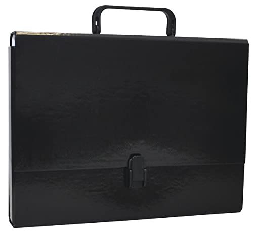 OFFICE PRODUCTS 21187811-05 Sammelbox PP-Kunststoff mit Griff und Verschluss, A4, 5 cm, schwarz von OFFICE PRODUCTS