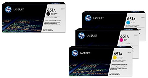 HP Original 651A Toner 4er Set schwarz, cyan, magenta gelb (CE340A, CE341A, CE342A, CE343A) von OFFICE Partner