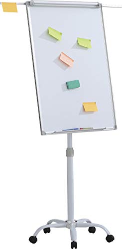 Flipchart Mobil OFFICE PRODUCTS 70x100cm Trocken Tafel Abwischbar -magn Aluminiumrahmen Mit Ausziehbaren Armen / / Typ-Trocken Löschbar-magnetisch/Art-Mobil/Material-Aluminium/Größe-Einstellbar von OFFICER PRODUCTS