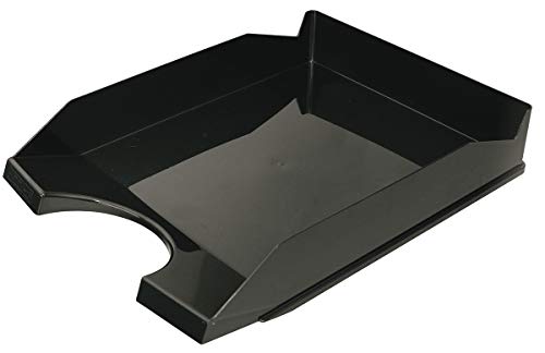 OFFICE PRODUCTS 18016021-05 Briefkorb für den Schreibtisch, Polystyrene/PP, A4, schwarz von OFFICER PRODUCTS