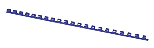 OFFICE PRODUCTS 20240815-01 Plastikbinderücken 100 Stück DIN A4 8mm (45 Seiten) Binderücken Bindungskämme Plastikbindung | Kunststoff | Farbe: Blau von OFFICER PRODUCTS