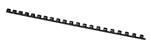 OFFICE PRODUCTS 20240815-05 Plastikbinderücken 100 Stück DIN A4 8mm (45 Seiten) Binderücken Bindungskämme Plastikbindung | Kunststoff | Farbe: Schwarz von OFFICER PRODUCTS