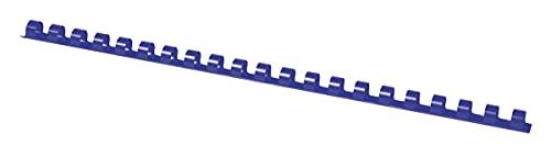 OFFICE PRODUCTS 20241015-01 Plastikbinderücken 100 Stück DIN A4 10mm (65 Seiten) Binderücken Bindungskämme Plastikbindung | Kunststoff | Farbe: Blau von OFFICER PRODUCTS