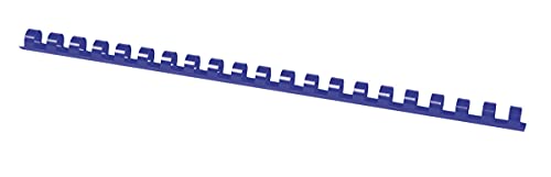 OFFICE PRODUCTS 20241215-01 Plastikbinderücken 100 Stück DIN A4 12mm (95 Seiten) Binderücken Bindungskämme Plastikbindung | Kunststoff | Farbe: Blau von OFFICER PRODUCTS