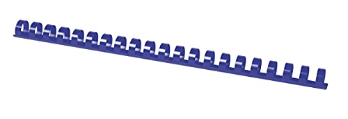 OFFICE PRODUCTS 20241415-01 Plastikbinderücken 100 Stück DIN A4 14mm (115 Seiten) Binderücken Bindungskämme Plastikbindung | Kunststoff | Farbe: Blau von OFFICER PRODUCTS