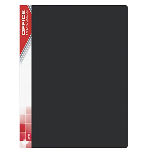 OFFICE PRODUCTS 21123011-05 Sichtmappe PP, A4, 620µ, 30 Prospekthüllen, schwarz von OFFICER PRODUCTS