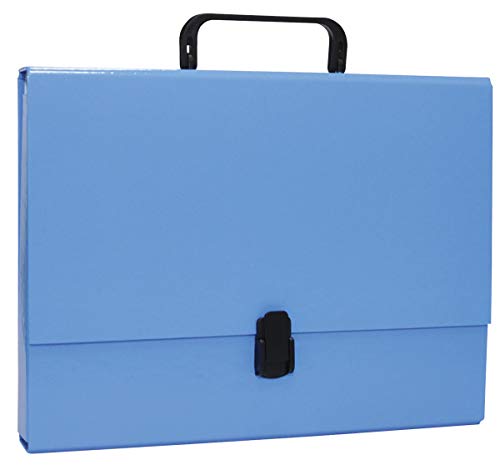 OFFICE PRODUCTS 21187811-01 Sammelbox PP-Kunststoff mit Griff und Verschluss, A4, 5 cm, blau von OFFICER PRODUCTS