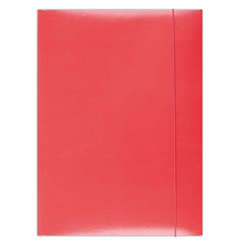 OFFICE PRODUCTS 21191141-04 Mappe mit Gummiband Karton/lackiert, A4, Grammatur 350 g/m², 3 Klappen, rot OFFICE PRODUCTS 21191141-04 Mappe mit Gummiband Karton/lackiert, A4, Grammatur 350 g/m², 3 Klappen, rot von OFFICER PRODUCTS