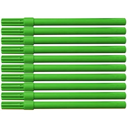 OFFICER PRODUCTS Filzstift Bürofilzstift Basic / 10 Stück (1er Pack)/ Farbe: Grün/Fasermaler zum Malen/Kid Couleur/Fiberspitze/Nicht Tosisch, Kindersicher, 17261112-02 von OFFICER PRODUCTS