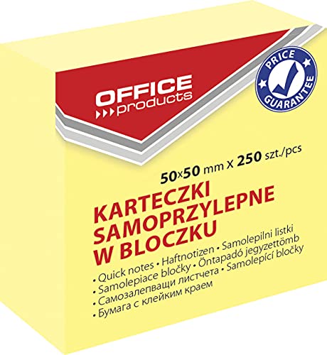 OFFICER PRODUCTS Mini-Selbstklebend Haftnotizen Gelb Basic/ 50 x mm/ 1 x 250 Blatt/Klebezettel Notes Würfel Haftnotizzettel Sticky Memo Notizblöcke Quadratisch für Büro Schule, 14048211-06 OFFICER PRODUCTS Mini-Selbstklebend Haftnotizen Gelb Basic/ 50 x mm/ 1 x 250 Blatt/Klebezettel Notes Würfel Haftnotizzettel Sticky Memo Notizblöcke Quadratisch für Büro Schule, 14048211-06 von OFFICER PRODUCTS