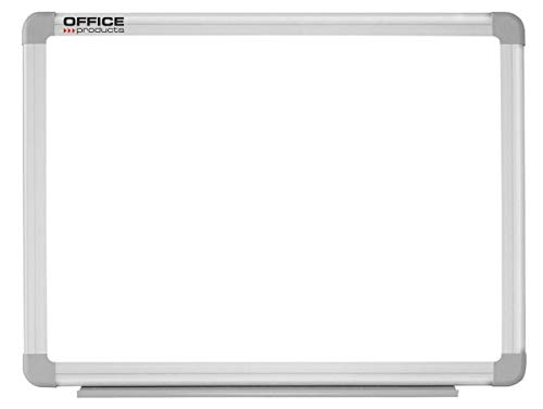 Office Products 20063311-14 Magnetisches Whiteboard Magnettafel zum Trockenwischen mit Stiftablage, 60 x 45 cm Lackiert Rahmen aus Alluminium von OFFICER PRODUCTS