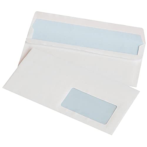 Selbstklebende Briefumschläge OFFICE PRODUCTS SK DL 110x220mm 75gsm 1000 St Mit Fenster Rechts 45x90mm Weiß / / Typ-Selbstklebend/Art-SK/Farbe-Weiß/Format-DL/Flächengewicht (g/m2)-75 von OFFICER PRODUCTS