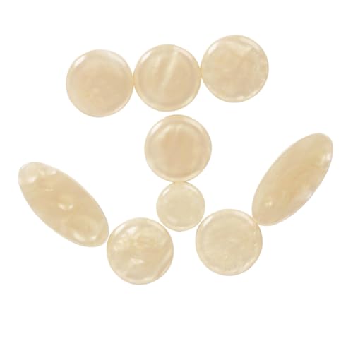 OFFIGAM 9 Set Alto Sax Zubehör Schlüssel Saxophon Shell Sopran Tenor Pads Weiß von OFFIGAM