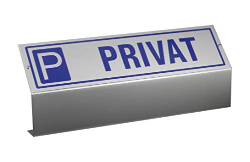 Parkplatzschild - Privat | Schild mit Bodenhalter aus Aluminium 2-teilig komplett montiert | Ofform Design | Nr.35482 von OFFORM DESIGN