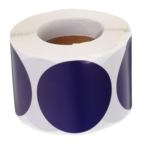 OFFSCH Selbstklebende runde Aufkleber runde Etiketten 5 cm breit anwendbar für Zuhause Schule Büro Keine Rückstände leeres Design leicht zu identifizieren 1 Rolle Aufkleber von OFFSCH