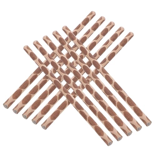 OFFSCH 10 Stücke Handgemalte Giraffe Muster Holz Bleistifte Schule Sulies Schreibwaren Set Cartoon Für Kinder von OFFSCH