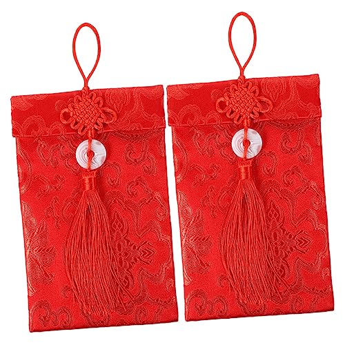OFFSCH 2 Stück Gold genähtes rotes Paket Tuch Rote Tasche roter Geldumschlag roter Stoff Seide rote umschläge chinesisch rote pakete des chinesischen neujahrsfests OFFSCH 2 Stück Gold genähtes rotes Paket Tuch Rote Tasche roter Geldumschlag roter Stoff Seide rote umschläge chinesisch rote pakete des chinesischen neujahrsfests von OFFSCH