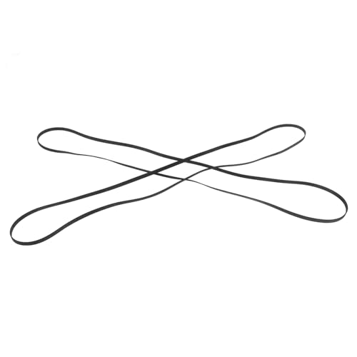 OFFSCH 2 Stück Vinyl -Plattenspieler -Gürtel Riemen für Plattenspieler Gürtel für Plattenspieler Plattenspieler-Teil Rekorder Zubehör Phonographenteile Antriebsriemen Gummi Schwarz von OFFSCH