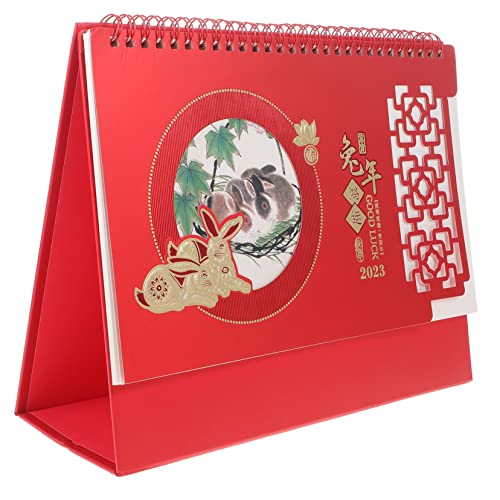 OFFSCH 2023 Tischkalenderständer Desktop Flip Kalender Großer Tischkalender Büro Großer Tischkalender Notizblock Monatlicher Tischkalender Umschlag Tischkalender Tischkalender 160 G von OFFSCH