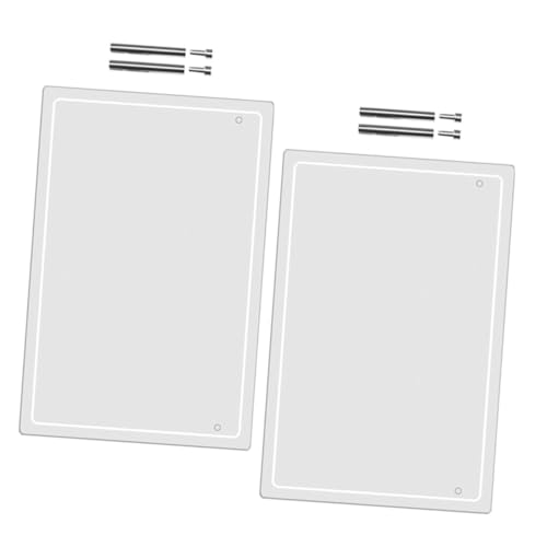 OFFSCH 2Sätze Desktop Acryltafel Abwischbares Whiteboard Für Büro Und Zuhause Wiederverwendbare To Do Listentafel Mit Glatter Oberfläche Für Büroangestellte Studenten von OFFSCH