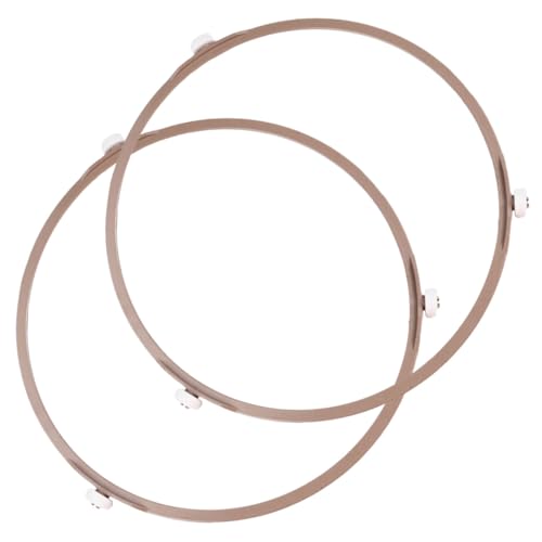 OFFSCH Drehteller Mikrowelle 2st Mikrowellenzubehör Ring Für Mikrowellen-glasteller Rollenring Für Das Mikrowellentablett Mikrowellen- -unterstützung Tellerhalter Für Die Mikrowelle Pp von OFFSCH