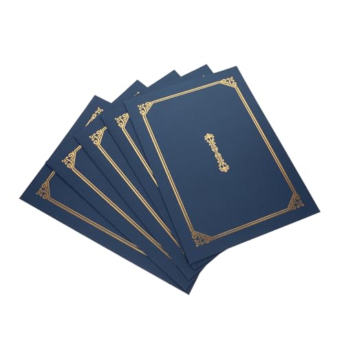 OFFSCH 5 Stück Zertifikatshülle Inhaber Eines Abschlusses Zertifikat Umfasst 8,5 x 11 Dokumentieren Starr Dokumentenhüllen Mit Gold Ordner Abschlusszeugnis Für Blue Papier OFFSCH 5 Stück Zertifikatshülle Inhaber Eines Abschlusses Zertifikat Umfasst 8,5 x 11 Dokumentieren Starr Dokumentenhüllen Mit Gold Ordner Abschlusszeugnis Für Blue Papier von OFFSCH