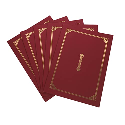 OFFSCH 5 Stück Zertifikatshülle zertifikat schutzhüllen ordner abschlusszeugnis klein Diplom-Cover Ordner des Zertifikatsinhabers Zertifikatsinhaber Masse Papier von OFFSCH