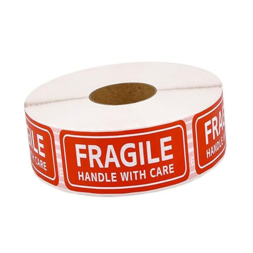 OFFSCH 500Stücke Fragile Handle With Care Aufkleber Selbstklebende Versandetiketten Für Sichere Verpackung Hochwertige Papieraufkleber Für Kartons Paletten OFFSCH 500Stücke Fragile Handle With Care Aufkleber Selbstklebende Versandetiketten Für Sichere Verpackung Hochwertige Papieraufkleber Für Kartons Paletten von OFFSCH