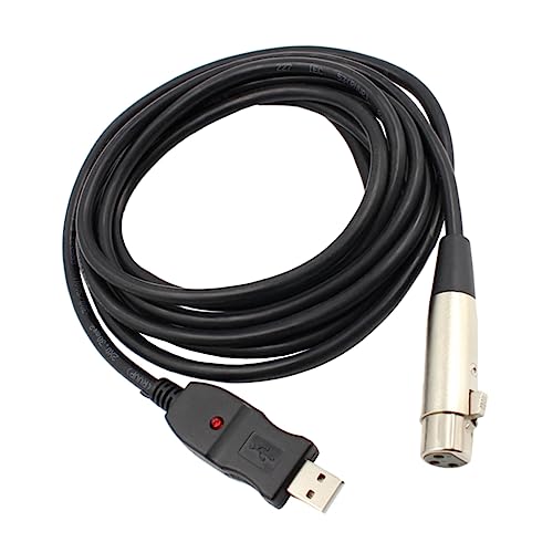 OFFSCH Adapter zum Aufnehmen Konverterkabel Verbindungskabel zum Singen USB zu xlr mikrofon konverter Kabel für die Aufnahme Verbindungskabel Mic-Link-Converter-Kabel PVC Schwarz OFFSCH Adapter zum Aufnehmen Konverterkabel Verbindungskabel zum Singen USB zu xlr mikrofon konverter Kabel für die Aufnahme Verbindungskabel Mic-Link-Converter-Kabel PVC Schwarz von OFFSCH