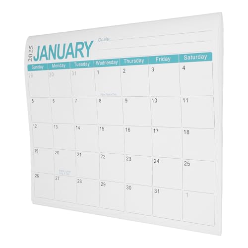 OFFSCH Platzsparender Kühlschrankkalender: Magnetischer Papierkalender Mit Englischen Terminen Platz Für Notizen Zur Tagesplanung von OFFSCH