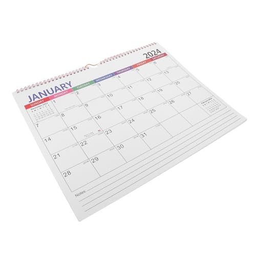OFFSCH Monatlicher Wandkalender Englischer Countdown Kalender für Büro und Zuhause Multifunktional mit Notizblock Design zur Planung und Aufzeichnung von Ereignissen von OFFSCH