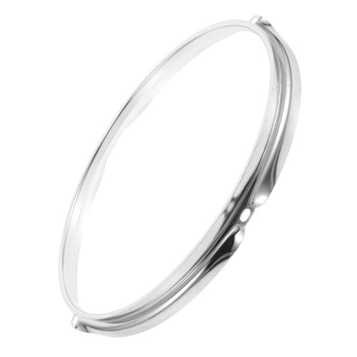 OFFSCH Schlangentrommelring Einfache Installation Trommel Diese Schlüsselwörter können dazu beitragen Snare Drum Hoop Trommel Zubehör Trommelschutz Trommelklänge Stahl Silver von OFFSCH