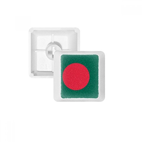Bangladesch Nationalflagge Asien Land PBT Tastenkappen für mechanische Tastatur, Weiß OEM ohne Markierung Mehrfarbig Mehrfarbig R4 von OFFbb