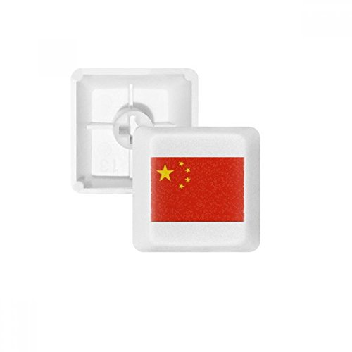 China Nationalflagge Asien Land PBT Tastenkappen für mechanische Tastatur, Weiß Mehrfarbig Mehrfarbig R1 von OFFbb
