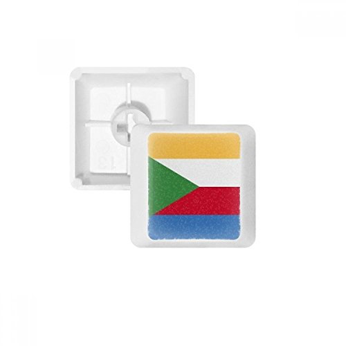 Komoren National Flagge Afrika Land PBT Tastenkappen für Mechanische Tastatur Weiß OEM-Nr. Markieren Print Mehrfarbig Mehrfarbig R3 von OFFbb