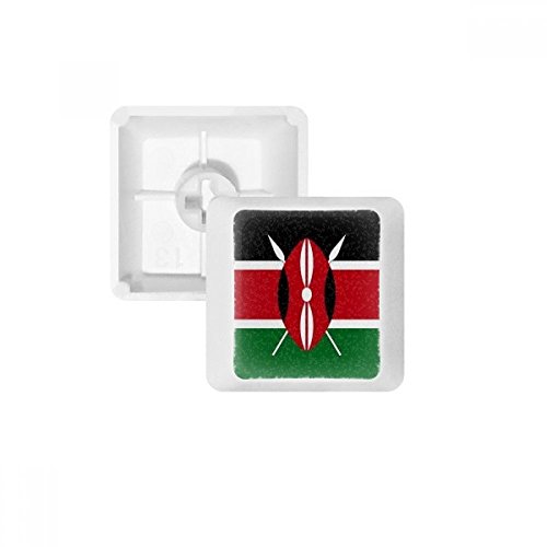 OFFbb Kenia nationalFahnege Afrika Land pbt Tastenkappen für mechanische Tastatur weiß OEM Keine markierung drucken von OFFbb