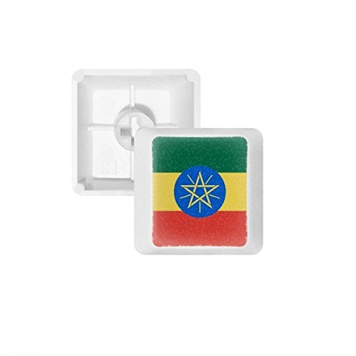 OFFbb äthiopien nationalFahnege Afrika Land pbt Tastenkappen für mechanische Tastatur weiß OEM Keine markierung drucken von OFFbb