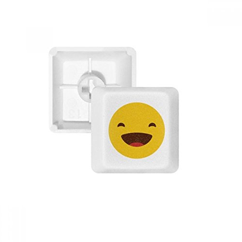 OFFbb lachen gelb Netter online Emoji pbt Tastenkappen für mechanische Tastatur weiß OEM Keine markierung drucken von OFFbb