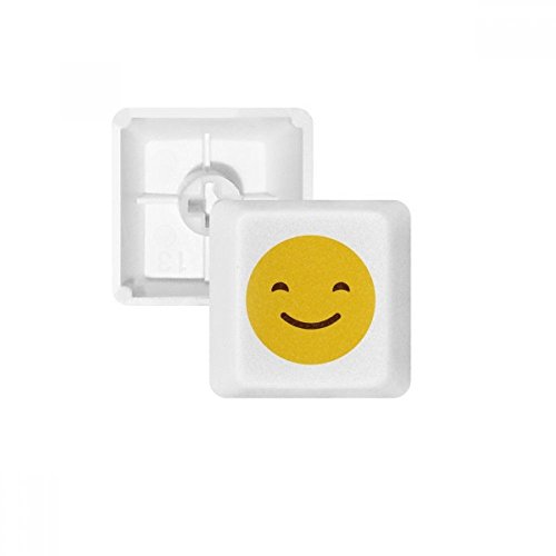 OFFbb lächeln gelb Netter online Chat Emoji pbt Tastenkappen für mechanische Tastatur weiß OEM Keine markierung drucken von OFFbb
