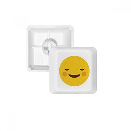 Shy Gelb Cute Online-Chat Emoji-PBT Tastenkappen für Mechanische Tastatur Weiß OEM-Nr. Markieren Print Mehrfarbig Mehrfarbig R1 von OFFbb