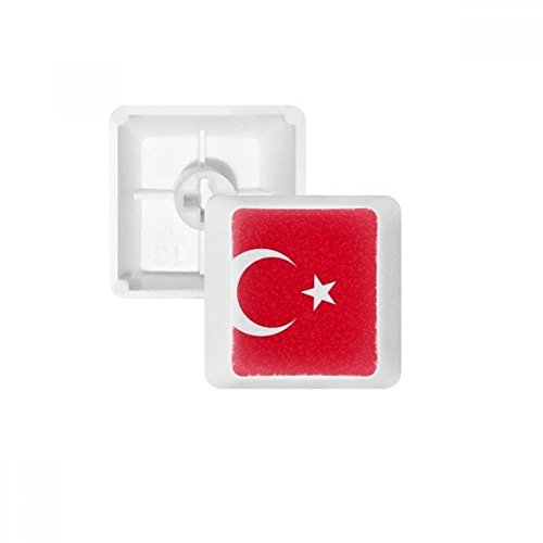 Türkiye Nationalflagge Asien Land PBT Tastenkappen für mechanische Tastatur, Weiß OEM ohne Markierung Mehrfarbig Mehrfarbig R1 von OFFbb