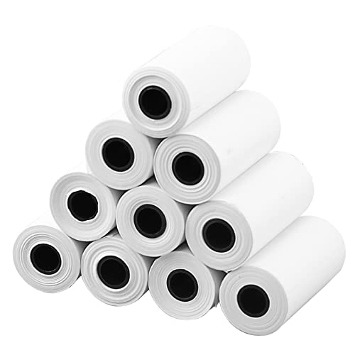 OFIKAL 10 Rollen Druckpapier geeignet für Kinder Sofortbildkamera, Zero Ink Thermopapier für Kinder Druckkamera (weiß) von OFIKAL
