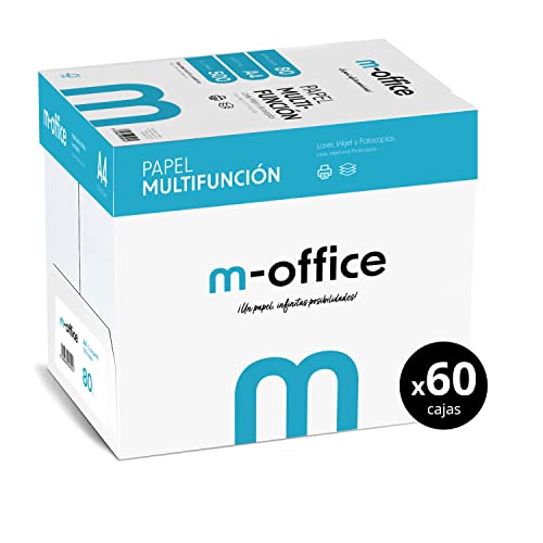 Blatt A4 80 g, 500 Blatt, Multifunktionspapier für Inkjet- und Laserdrucker, A4-Blatt, 210 x 297 mm, ideal für das Büro wie zu Hause - Opituria (150.000 Blatt - 60 Boxen) von OFITURIA