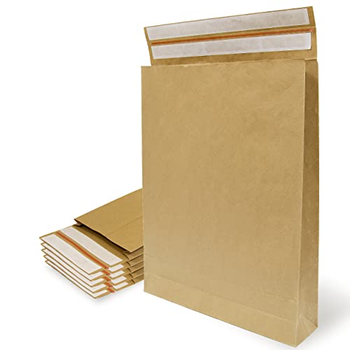 Briefumschläge aus Kraftpapier, mit doppeltem Silikonstreifen, 9 Falten, für Versand und Verpackung, Papiertüten zum Versenden von Kleidung, Accessoires, Dekoration oder Geschenke, Ofituria von OFITURIA