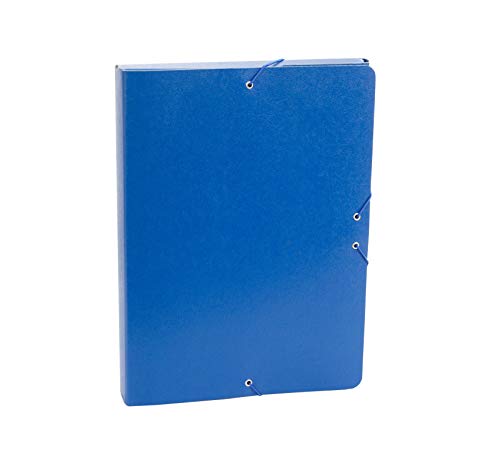 Carpeta Proyecto Gofrado Resistente con Gomas Elasticas Grosor 3cm Color Azul von OFITURIA